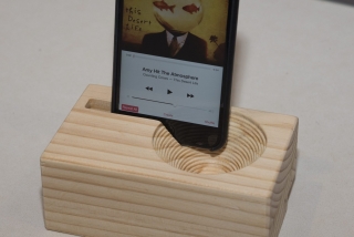 DIY woodworking project passive amplifier